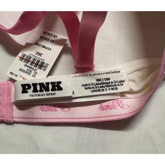 Victoria Secret PINK Wear Everywhere Lightly Lined Wireless Bra NWT 36C - Picture 6 of 8